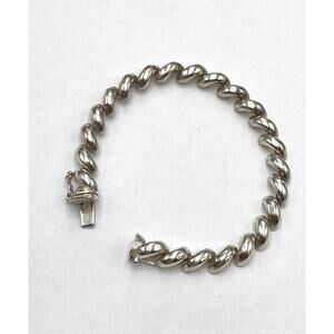 925 Italy Sterling Silver Bracelet Tennis 16.11g 7”